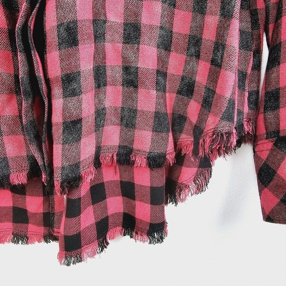 Anthropologie Cloth & Stone Buffalo Check Button Front Shirt - Picture 8 of 13